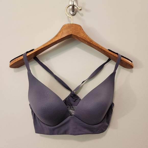Victoria's Secret Other - Victoria's Secret Grey Lightly Lined Plunge Bra Size 34D
